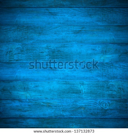 blue wooden background or color planks texture