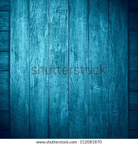 blue wooden background or color planks turquoise texture