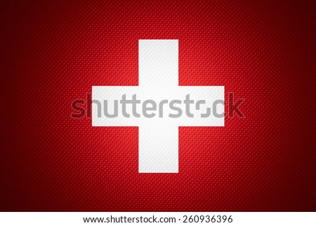 Switzerland flag or Swiss banner on abstract texture