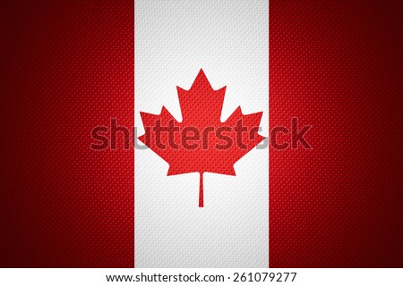 Canada flag or Canadian banner on abstract texture