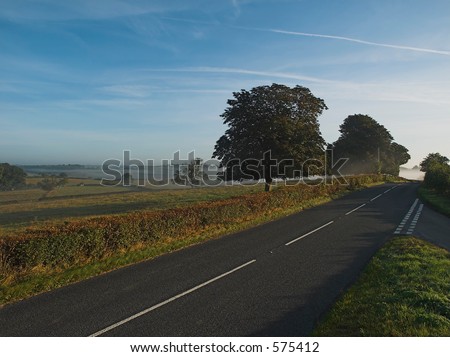 Country road in Somerset England