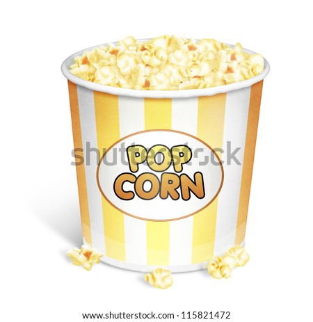 Illustrated Popcorn Bucket