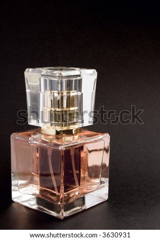 Perfume  isolated on black