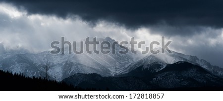 View at Tatra mountains
