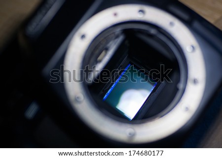 Photo camera sensor ccd