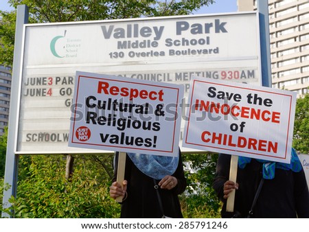 TORONTO-June 04,2015: Valley Park School reports many students absent as a revolt to new sex ed