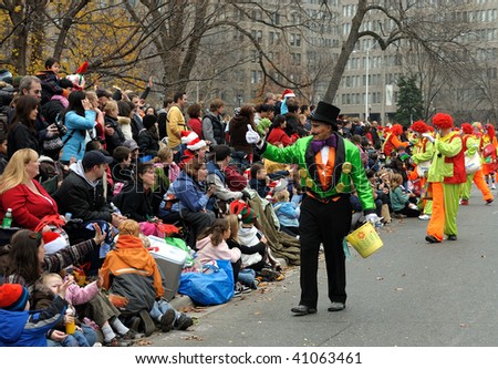 santa claus parade. stock photo : TORONTO-NOVEMBER 15: Toronto Santa Claus Parade has a 