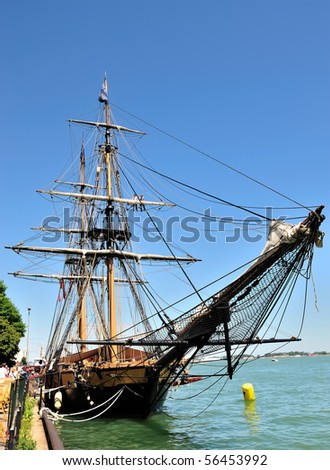 TORONTO - JULY 01: Historical war ship \