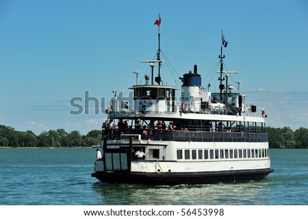 TORONTO - JULY 01: Double deck ferry \