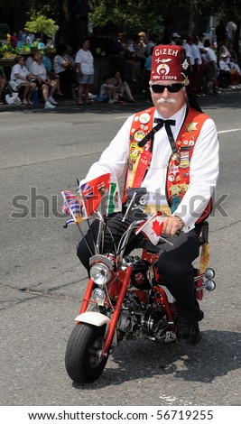 shriners convention motorbike funny little toronto july shriner takes annual part search shutterstock