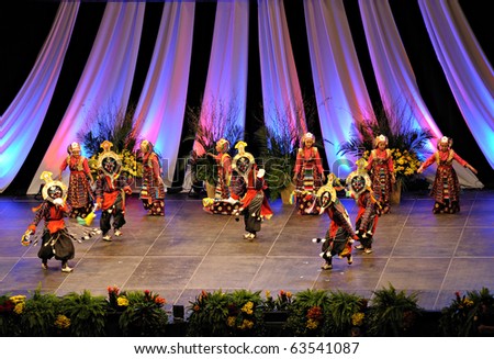 TORONTO-OCTOBER 22: The members of Tibetan Performing Arts performed a traditional dance before Dalai Lama talk on Oct. 22, 2010 in Toronto