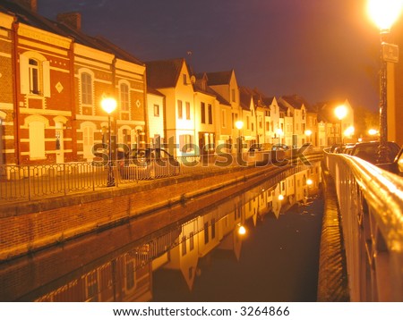 stock photo : Small canals on