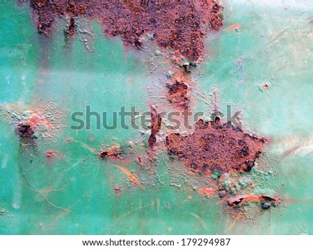 rusty corrugated iron texture