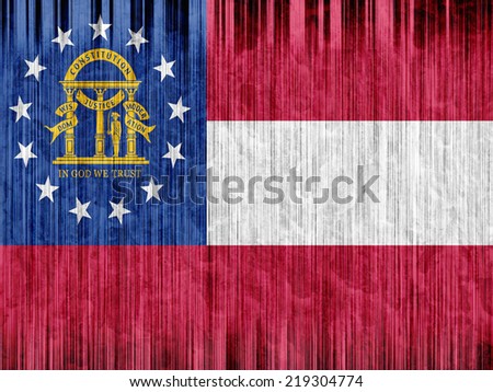 Georgia State flag paper texture