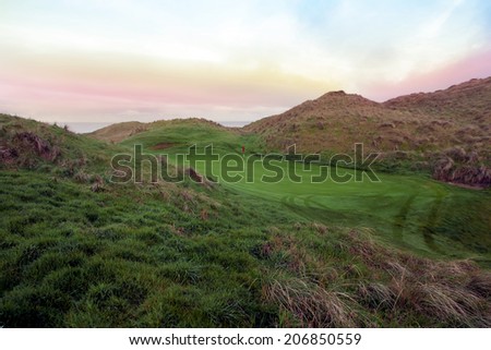 view of the Ballybunion links golf course in county Kerry Ireland