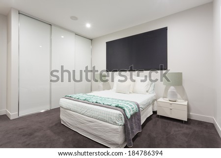 Stylish double bedroom in luxury home