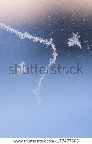 Frost abstract background with space for text.