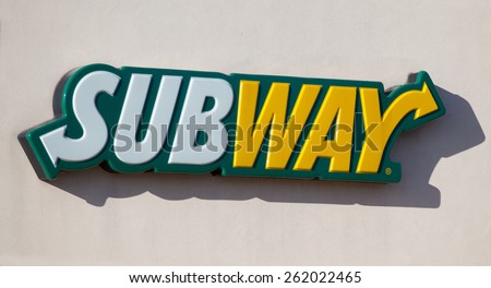 MADISON, WI - MARCH 17, 2015: Subway Restauraut exterior. Subway is an American fast food restaurant franchise that sells submarine sandwiches and salads.