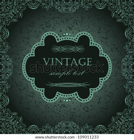 Vintage frame in retro style Abstract Background Vintage frame in retro style Abstract Background