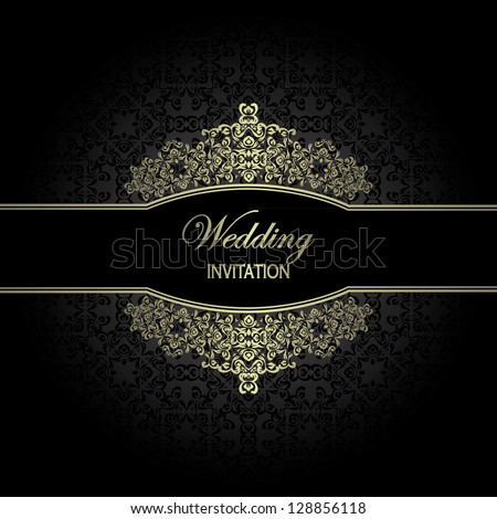 Vintage seamless wallpaper. Can be used as invitation or card