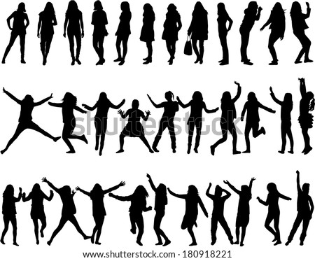 silhouettes of women silhouettes of women