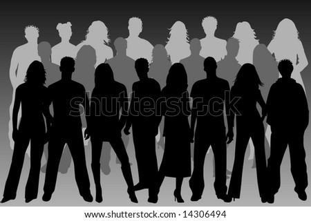 Group of People ( women , men )