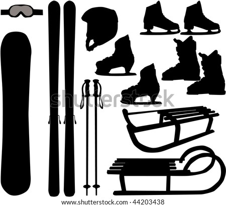 winter sports vector icons winter sports vector icons
