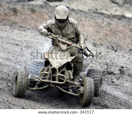 Playing in the mud. Quad bike 3
