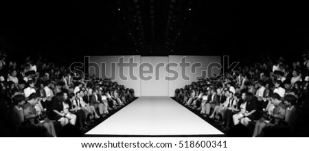 Free Vectors  Fashion show stage and audience only background