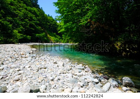 Landscape series    Obonaigawa River. This image was taken in japan.