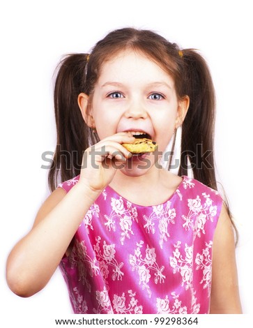 Girl Eating Cookie
