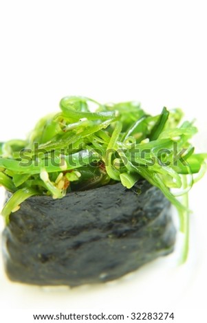 Sushi with nori rice & seaweed