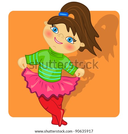 Ballet Girl Cartoon