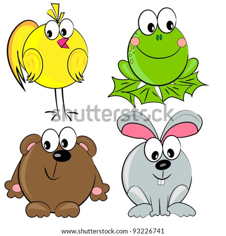 Forest Cartoon Animals