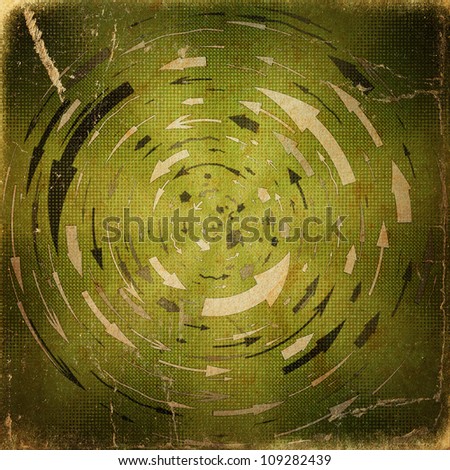 grunge retro paper texture, abstract arrows pattern background
