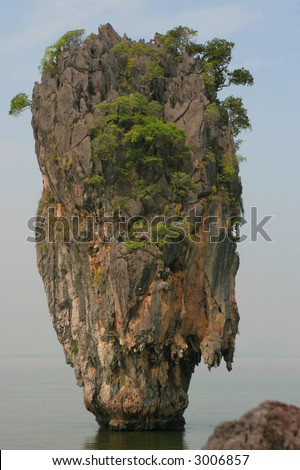 Thailand. A province Phang Nga, more than 40 islands unusual form, near Phuket. On film 