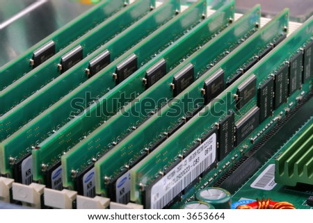 Computer and server components: microcircuits, wires