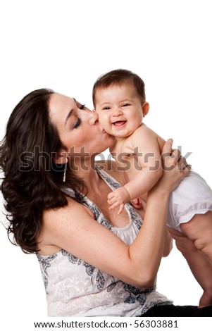 தங்கை புவனாவை வாழ்த்திய அனைத்து ஈகரையின் அன்பான உறவுகளுக்கும் என் மனமார்ந்த நன்றிகள்... - Page 2 Stock-photo-beautiful-mother-kissing-happy-smiling-laughing-baby-on-cheek-isolated-56303881