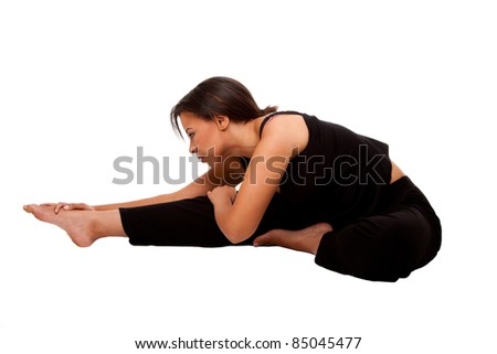 Black Woman Stretching