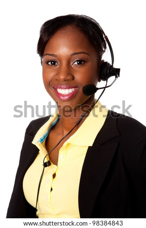  - stock-photo-beautiful-happy-smiling-african-business-woman-customer-service-representative-operator-isolated-98384843