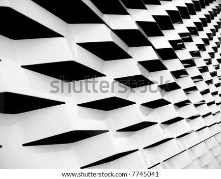 Black & white design of perspective