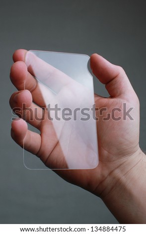 concept design of Futuristic Transparent Mobile