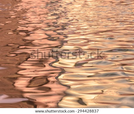 Blurred abstract background of light reflection on water motion