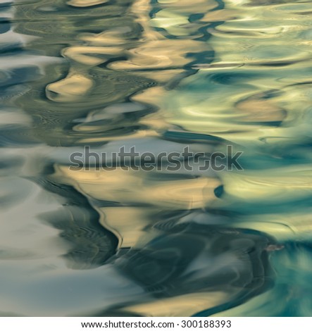 Blurred abstract background of light reflection on water motion