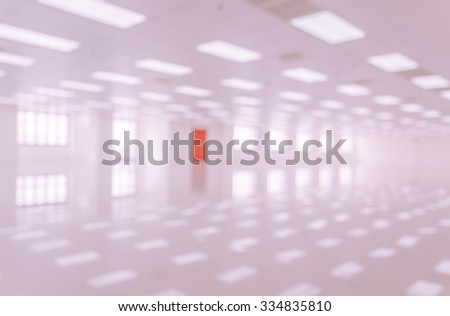 White empty modern office building interior with window shadow. Blur abstract image background