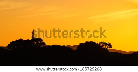 rottnest island lighthouse sunset australia