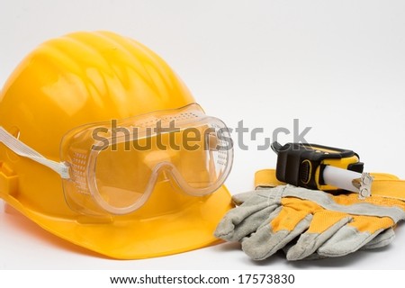 Safety gear kit close up