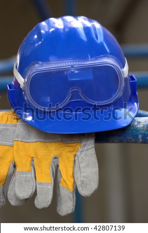Safety gear kit close up