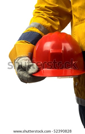Guy Holding Helmet