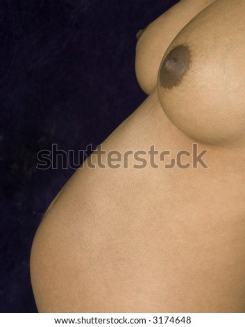 stock photo pregnant naked woman